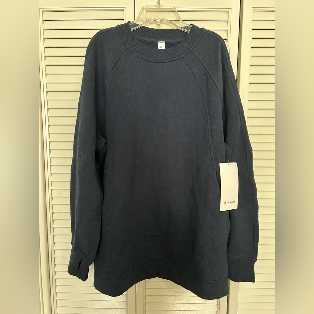 NWT Lululemon Scuba crewneck pullover long M/L